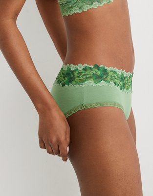 Aerie Cotton Sunkissed Lace Boybrief Underwear