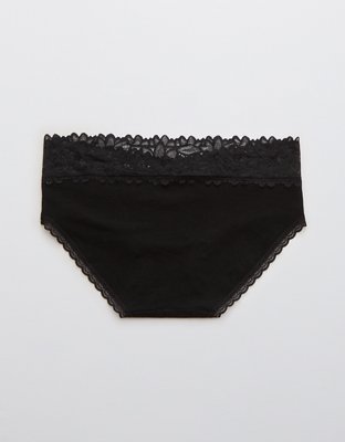Aerie Cotton Sunkissed Lace Boybrief Underwear