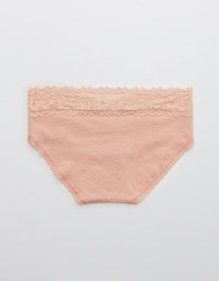 Aerie Cotton Sunkissed Lace Boybrief Underwear