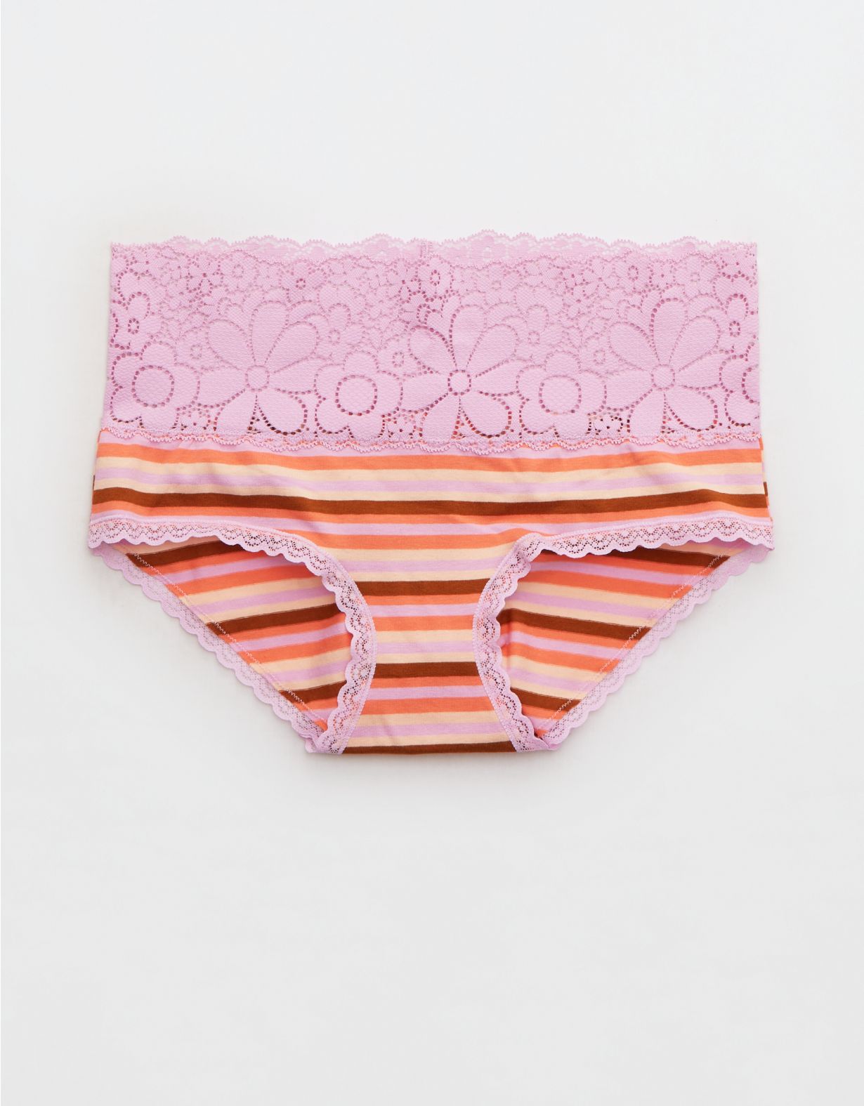 Aerie Candy Lace Cotton Boybrief Underwear