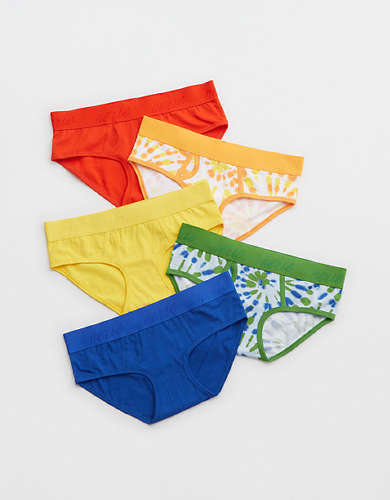 Aerie Pride Cotton Logo Boybrief Underwear 5-Pack