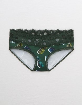 Aerie Cotton Lace Trim Boybrief Underwear
