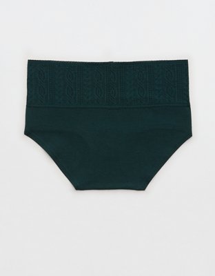 Aerie Cotton Cable Lace Boybrief Underwear