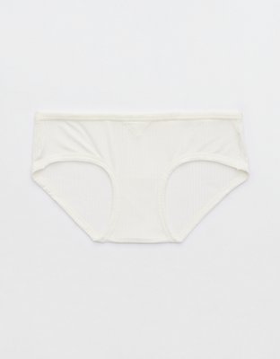 Aerie Ribbed Seamless Heather Thong Underwear