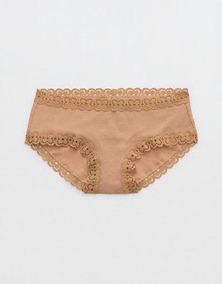 Aerie Pointelle Cotton Lace Boyshort Underwear