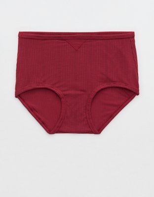Трусы Superchill Boybrief, высокая посадка, модал, в рубчик — Aerie — фото 2