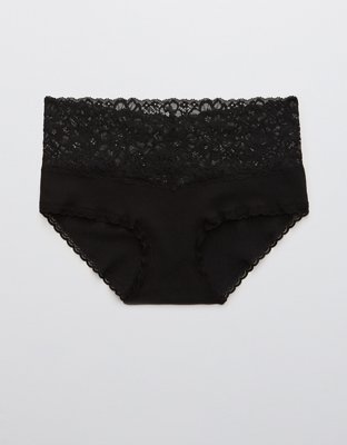 Aerie Cotton Wide Lace Boybrief Underwear