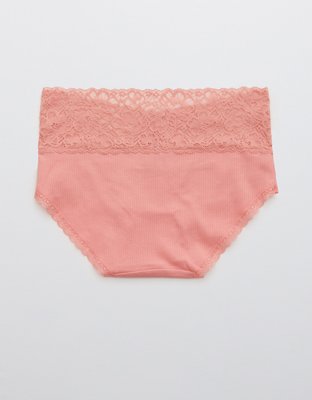 Aerie Cotton Wide Lace Boybrief Underwear