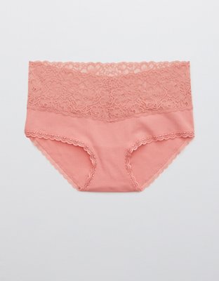 Aerie Cotton Wide Lace Boybrief Underwear