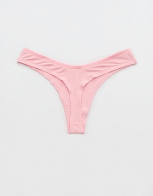 Трусы-стринги Superchill, модал — Aerie, цвет: Розовый — фото 4