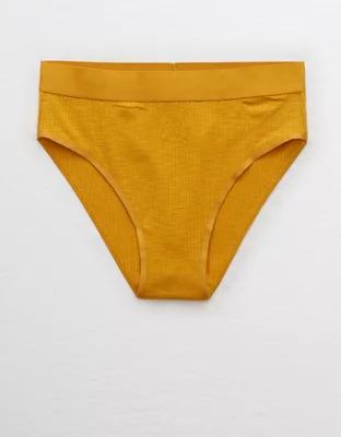 Aerie Cotton Ribbed High Cut Bikini Underwear