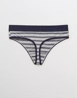 Aerie Cotton High Waisted Thong Underwear
