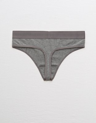 Aerie Cotton High Waisted Thong Underwear