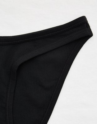 Aerie Ribbed High Cut Bikini Underwear