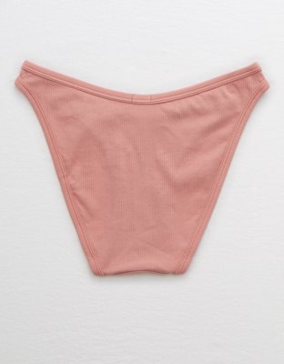 Aerie Ribbed High Cut Bikini Underwear