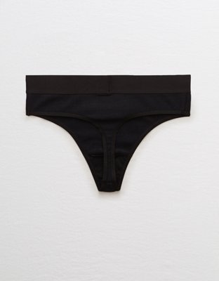 Aerie Ribbed High Waisted Thong Underwear
