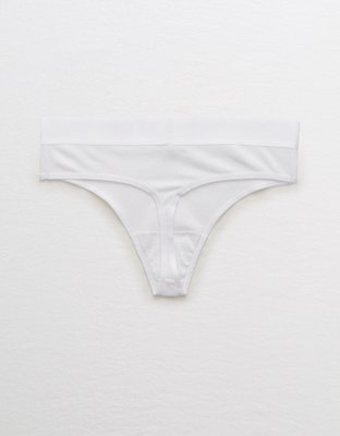 Aerie Ribbed High Waisted Thong Underwear