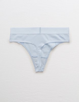 Aerie Ribbed High Waisted Thong Underwear