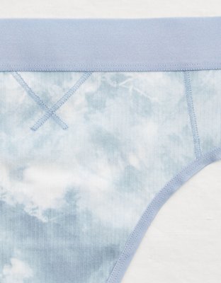 Aerie Ribbed High Waisted Thong Underwear