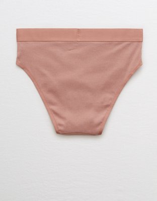 Aerie Ribbed High Waisted Bikini Underwear