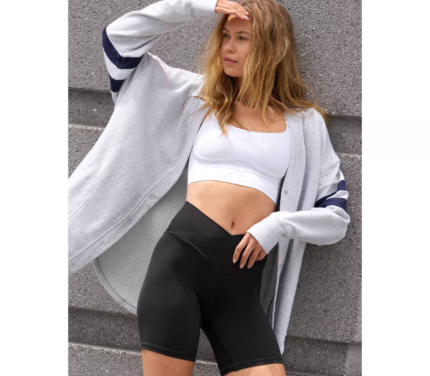 OFFLINE By Aerie Real Me Crossover High Waisted 7" Bike Short