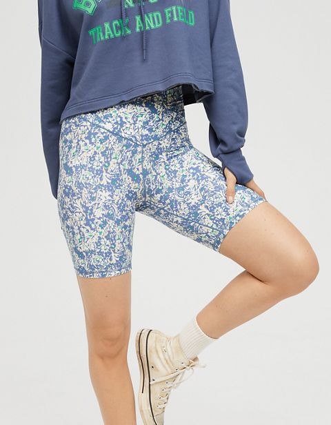 Женские брюки Aerie OFFLINE By Aerie Real High Waisted Crossover 7" Bike Short