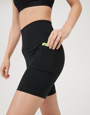 Black biker shorts store aerie