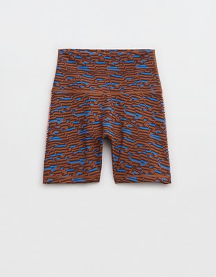 Aerie leopard bike store shorts