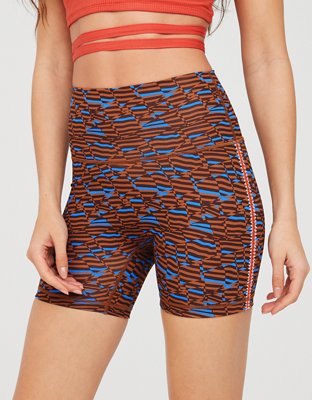 Aerie leopard 2025 bike shorts