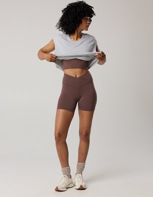 OFFLINE By Aerie Real Me Crossover High Waisted Bike Short de 5"