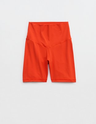 OFFLINE By Aerie Real Me XTRA High Waisted 5" Bike Short Women's Orange Flare XXL