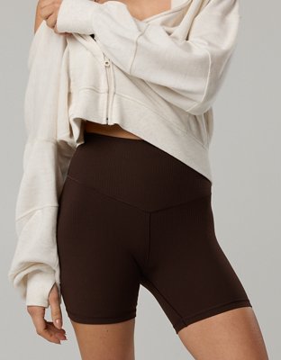 OFFLINE By Aerie Real Me XTRA Ribbed High Waisted 5" Bike Short from American Eagle - $27.96