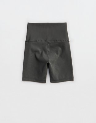 OFFLINE By Aerie Real Me XTRA Stripe Ribbed High Waisted 5" Bike Short