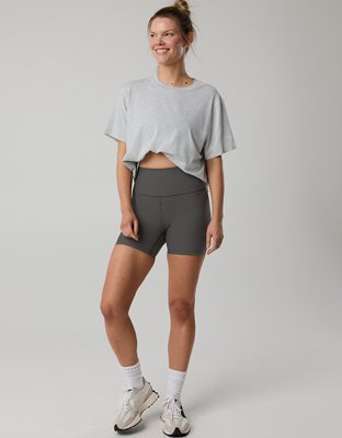 OFFLINE By Aerie Stripe Rib High Waisted 5" Bike Short