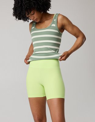 OFFLINE By Aerie Real Me XTRA Stripe Ribbed High Waisted 5" Bike Short