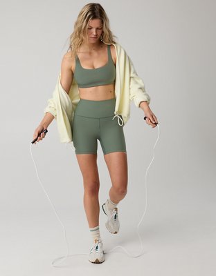 OFFLINE By Aerie Stripe Rib High Waisted 5" Bike Short