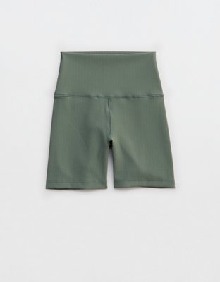 OFFLINE By Aerie Real Me XTRA Stripe Ribbed High Waisted 5" Bike Short