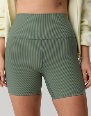 OFFLINE By Aerie Stripe Rib High Waisted 5" Bike Short