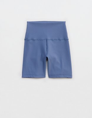 OFFLINE By Aerie Real Me XTRA Stripe Ribbed High Waisted 5" Bike Short