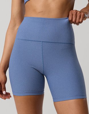 OFFLINE By Aerie Stripe Rib High Waisted 5" Bike Short
