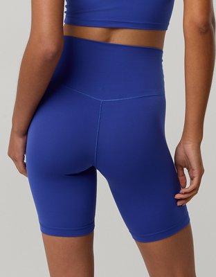 Женские шорты Offline By Aerie Real Me Xtra High Waisted 7" Bike, цвет: Глубокий кобальтовый — фото 2