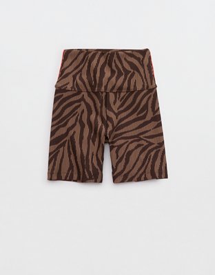 OFFLINE By Aerie Real Me XTRA Stripe Ribbed High Waisted 5" Bike Short