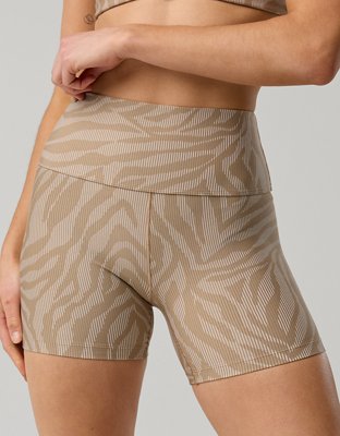 OFFLINE By Aerie Stripe Rib High Waisted 5" Bike Short