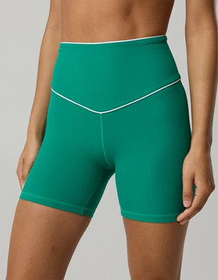 OFFLINE By Aerie Real Me XTRA High Waisted 5" Rib Piping Bike Short