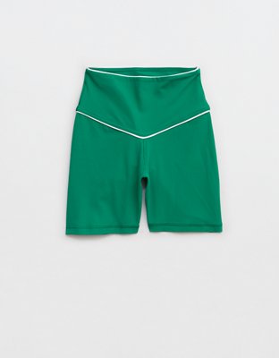 OFFLINE By Aerie Real Me XTRA High Waisted 5" Rib Piping Bike Short