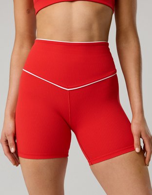 OFFLINE By Aerie Real Me XTRA High Waisted 5" Rib Piping Bike Short
