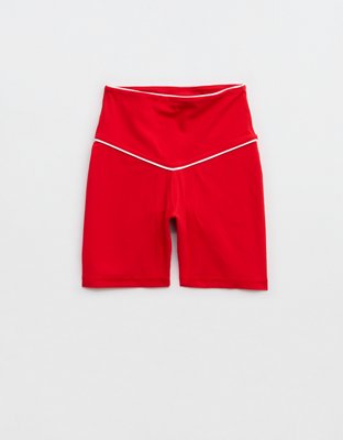 OFFLINE By Aerie Real Me XTRA High Waisted 5" Rib Piping Bike Short