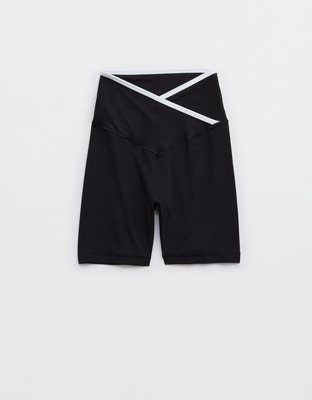 OFFLINE By Aerie Real Me Tipped Crossover High Waisted 5" Bike Short