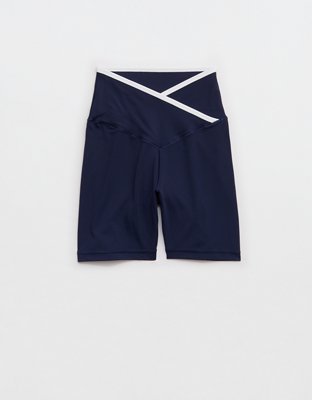 OFFLINE By Aerie Real Me Tipped Crossover High Waisted 5" Bike Short