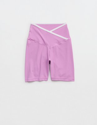 OFFLINE By Aerie Real Me Tipped Crossover High Waisted 5" Bike Short